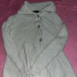 huge chunky knit grey/beige sweater from calvin klein jeans